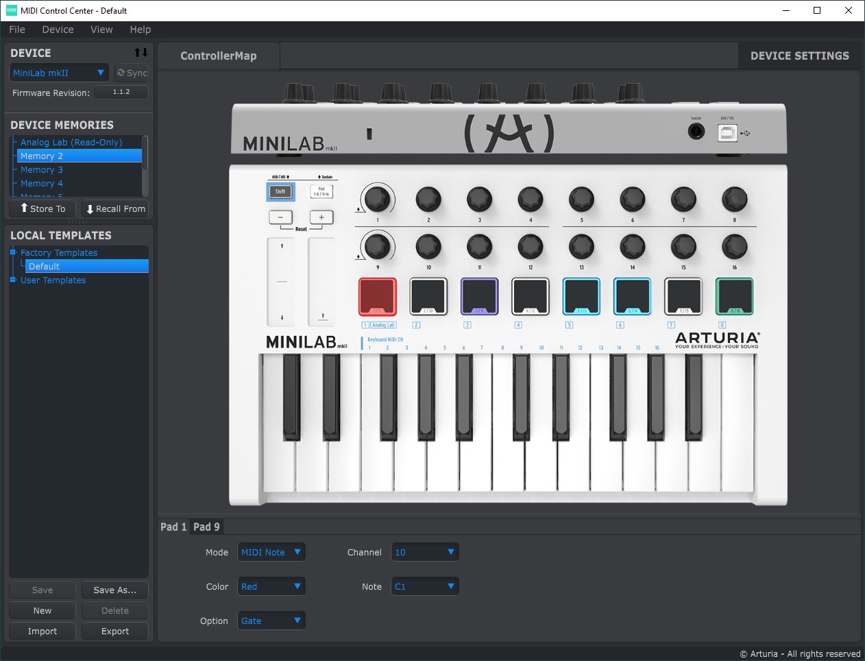 Midi Control Center